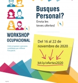 La 6a edició del Workshop Ocupacional serà en format virtual 