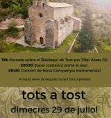 Història i música protagonitzen la nova edició de la trobada “Tots a Tost” 
