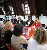 Visita de la consellera de Presidència i portaveu del Govern, Elsa Artadi, al Consell Comarcal