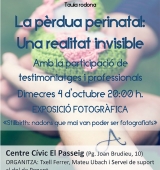 Exposició de fotografia i taula rodona sobre mort perinatal i dol gestacional