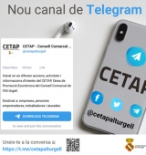 El CETAP obre un canal de Telegram adreçat al món de l’empresa, l’emprenedoria i el treball a l’Alt Urgell