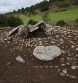 Conclou la primera campanya d’excavació del dolmen de la Llosa de Bescaran