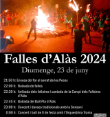 Una seixantena de fallaires d'Alàs baixaran del serrat de les Peces la vigília de Sant Joan 