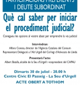 El Consorci d’Atenció a les Persones de l’Alt Urgell facilita consultes gratuïtes amb advocats de la comarca pels afectats de les preferents