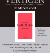 Manel Gibert presenta a la Seu d’Urgell el seu llibre “Vertigen. Vint-i-set contes dintre d’un laberint”