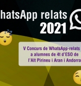 Més de 800 alumnes de l’Alt Pirineu, Aran i Andorra han participat en el V Concurs WhatsApp Relats